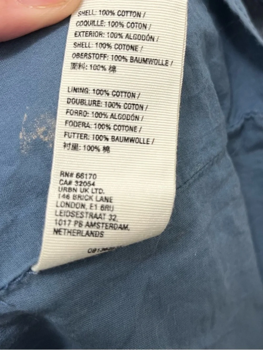 Free People Rising Sun Mini Denim Halter Dress Sz XL - Picture 12 of 12